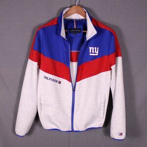 Tommy Hilfiger Men’s New York Giants Track Jacket Red White Blue Full Zip M